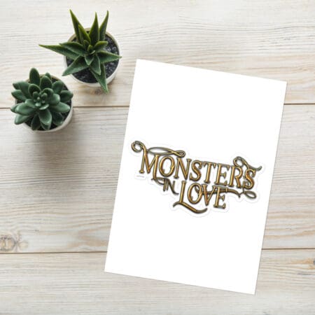 Monsters in Love Logo Sticker sheet